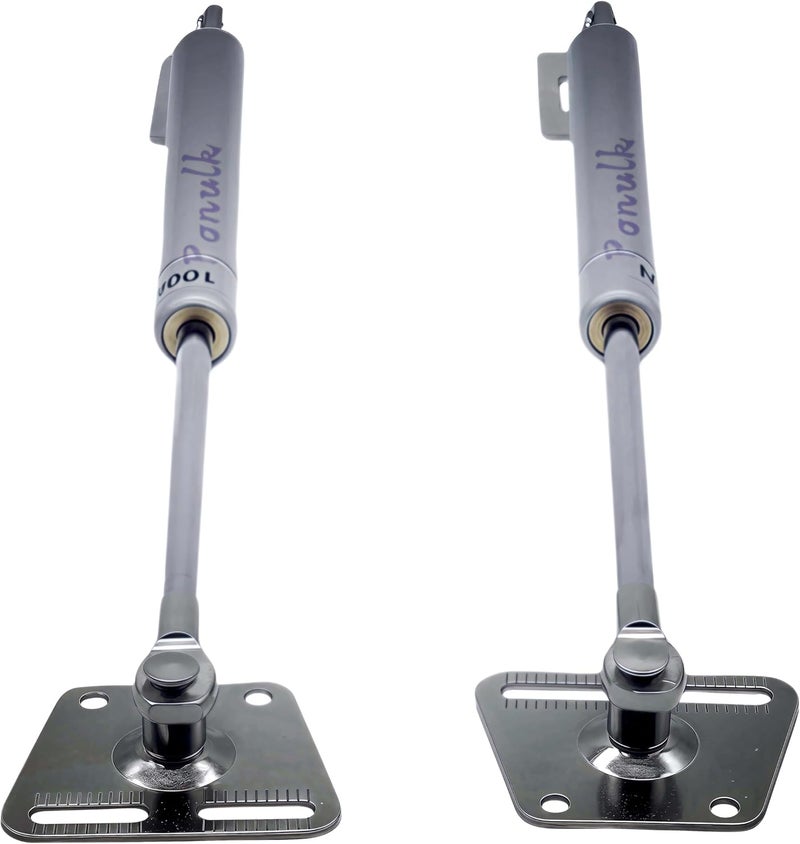 Ponulk 100N/22LBS Gas Struts for Heavy Lid, 11.5 Inch Gas Spring Hinge,Soft Close Lid Supports,Gas Strut Lift Support,Support Gas Spring Suit for Trap Door Hinges-2 Pack - Image 3